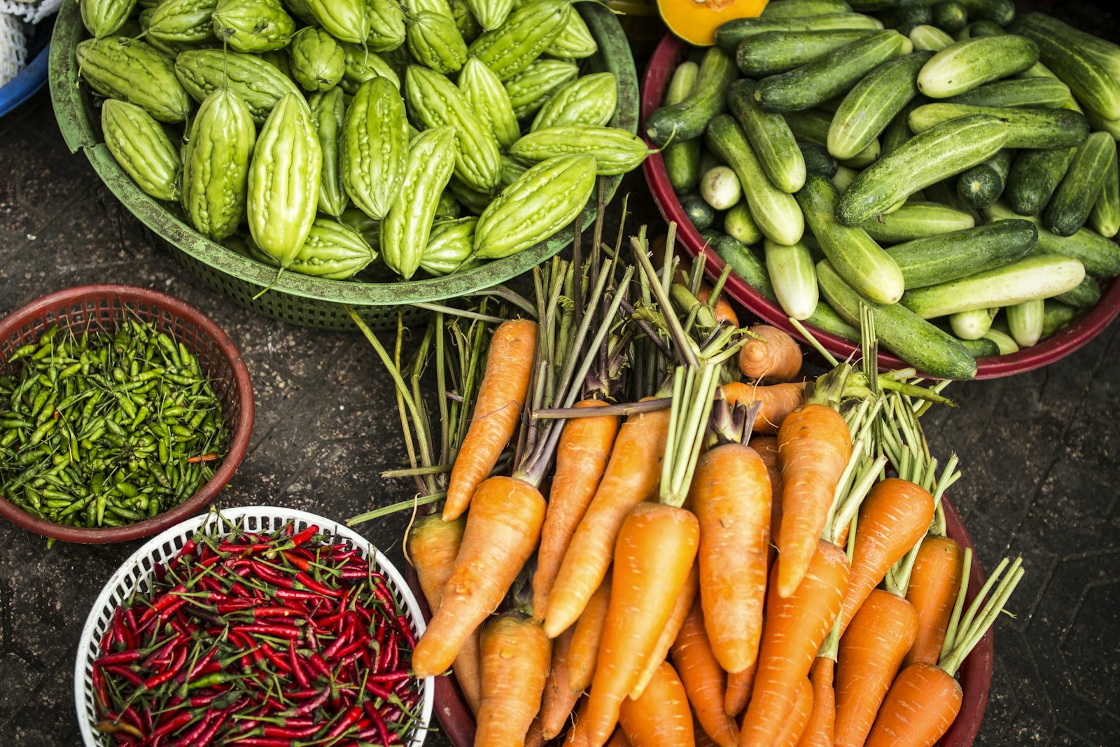 Hortalizas frescas de la huerta
